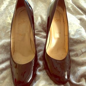 Christian Louboutin Black Patent Pumps